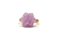 Succulent Ring in Purple Sparkle